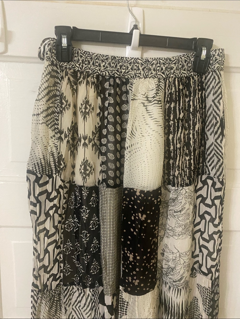 NWT Young Threads Patchwork Wide Leg Pants - Large - Picture 7 of 9